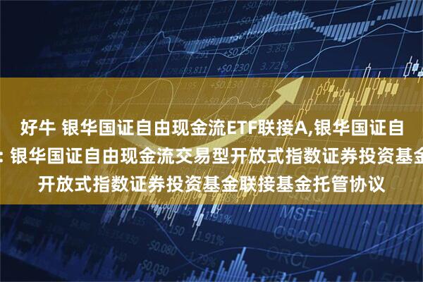 好牛 银华国证自由现金流ETF联接A,银华国证自由现金流ETF联接C: 银华国证自由现金流交易型开放式指数证券投资基金联接基金托管协议