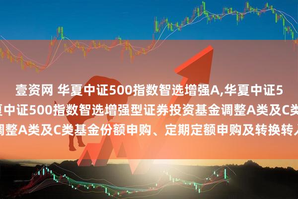 壹资网 华夏中证500指数智选增强A,华夏中证500指数智选增强C: 华夏中证500指数智选增强型证券投资基金调整A类及C类基金份额申购、定期定额申购及转换转入业务上限的公告